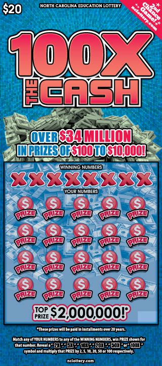 And higher priced tickets are becoming more common. . Nc lottery scratch off